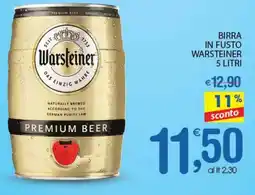 Qui Discount Birra in fusto WARSTEINER offerta