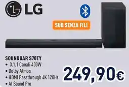 Unieuro LG Soundbar S7OTY offerta