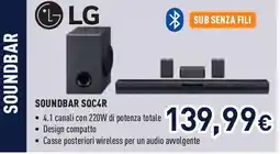 Unieuro LG Soundbar SQC4R offerta