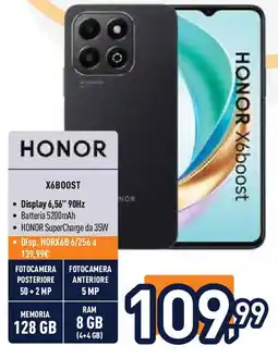 Unieuro HONOR X6boost offerta