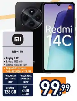 Unieuro Redmi 14C offerta