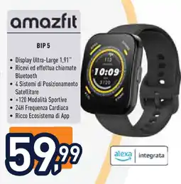 Unieuro amazfit BIP 5 offerta