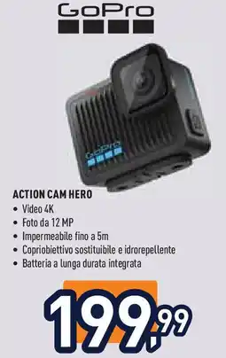 Unieuro GoPro action cam hero offerta