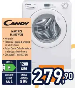 Unieuro CANDY Lavatrice EY281DW41S offerta