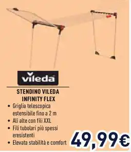 Unieuro Vileda stendino vileda infinity flex offerta