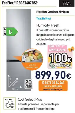 Unieuro Frigorifero Combinato Air Space offerta