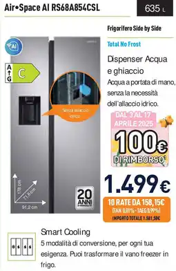 Unieuro Frigorifero Side by Side offerta