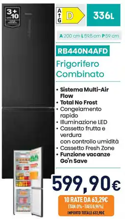Unieuro Hisense Frigorifero Combinato offerta