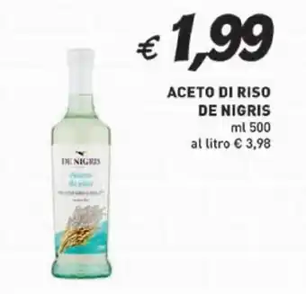 Coal Aceto di riso DE NIGRIS offerta