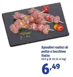 In'S Mercato Spiedini rustici di pollo e tacchino Italia offerta