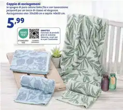 In'S Mercato Coppia di asciugamani offerta
