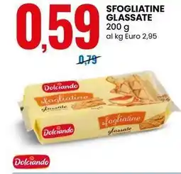 Eurospin Sfogliatine glassate Dolciando offerta
