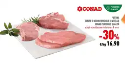 Conad Fettine scelte o nodini/braciole di vitello conad percorso qualità offerta