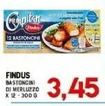 Gran Risparmio 12 bastoncini con 100% filetti di merluzzo 300 g(ml) offerta