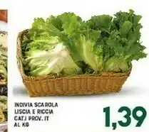 Indivia scarola l;iscia e riccia