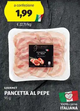 ALDI GOURMET Pancetta al pepe offerta