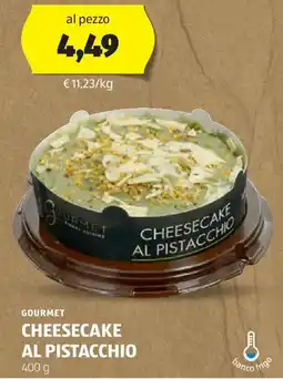 ALDI GOURMET Cheesecake al pistacchio offerta