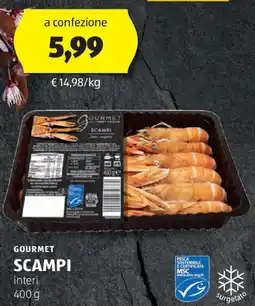 ALDI Gourmet scampi offerta