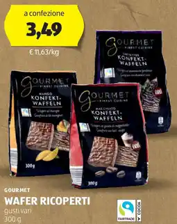 ALDI Gourmet wafer ricoperti offerta