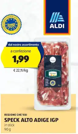 ALDI REGIONE CHE VAI Speck alto adige IGP offerta