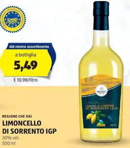 ALDI REGIONE CHE VAI Limoncello di sorrento IGP offerta