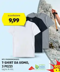 ALDI UP 2 FASHION BASICS T-shirt da uomo, 3 pezzi offerta