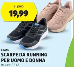 ALDI Crane scarpe da running per uomo e donna offerta