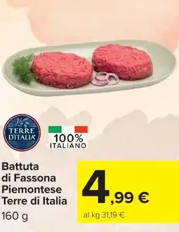 Carrefour Market Battuta di Fassona Piemontese Terre di Italia offerta