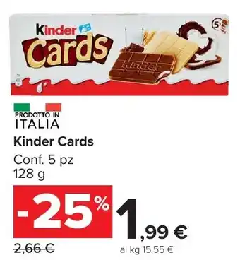 Carrefour Market Kinder Cards offerta
