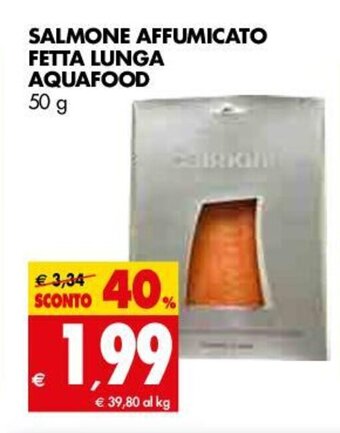 Tigros Aquafood Salmone Affumicato Fetta Lunga 50g offerta