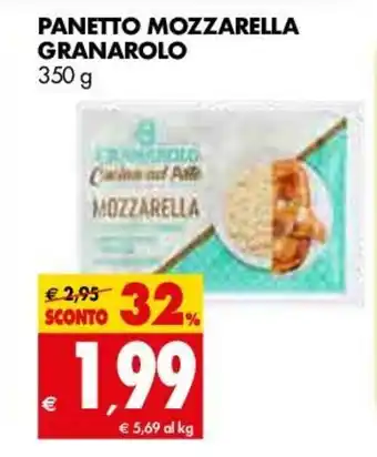 Tigros Granarolo Panetto Mozzarella 350g offerta