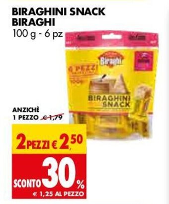 Tigros Biraghi Biraghini Snack 100g - 6pz offerta