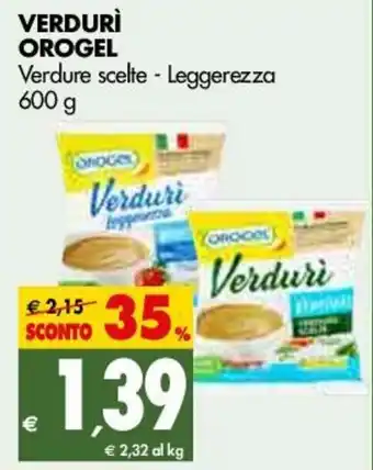 Tigros Orogel Verdurì 600g offerta