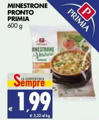 Tigros Primia Minestrone Pronto 600g offerta