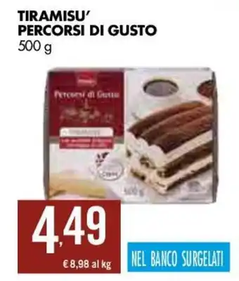 Tigros Percorsi di Gusto Tiramisu' 500g offerta