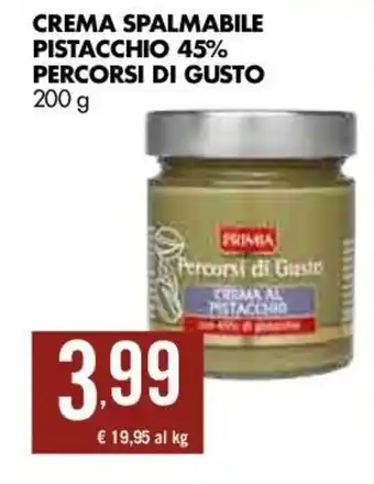 Percorsi di Gusto Crema Spalmabile Pistacchio 45% 200g