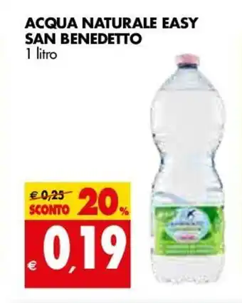 Tigros San Benedetto Acqua Naturale Easy 1 litro offerta