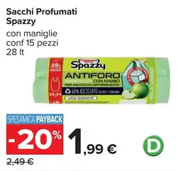 Carrefour Sacchi Profumati Spazzy offerta