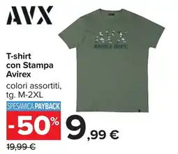 Carrefour T-shirt con Stampa Avirex offerta