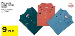 Carrefour Polo Uomo Mezza Manica Kappa offerta