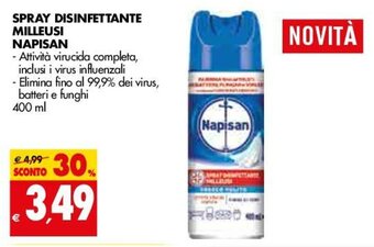 Napisan Spray Disinfettante Milleusi 400ml