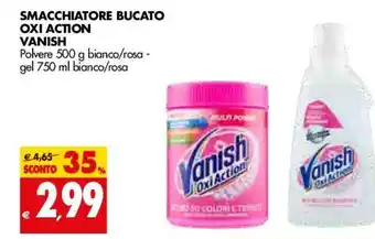 Tigros Vanish Oxi Action Smacchiatore Bucato 500g - 750ml offerta