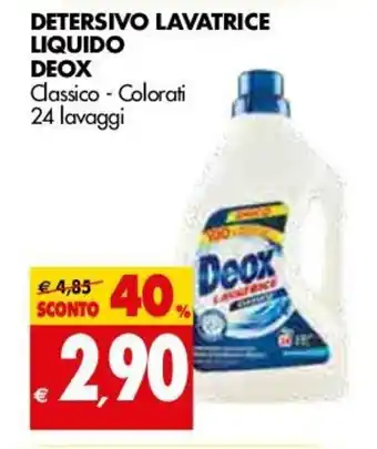 Tigros Deox Detersivo Lavatrice Liquido 24 lavaggi offerta