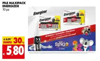 Tigros Energizer Pile Maxipack 10pz offerta