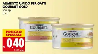 Tigros Purina Gourmet Gold Alimento Umido per Gatti 85g offerta
