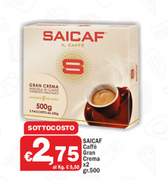 Saicaf Caffè Gran Crema x2 gr.500