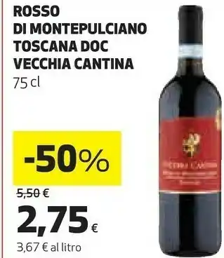 Ipercoop Rosso di montepulciano toscana doc offerta