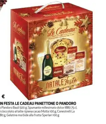 Ipercoop Le cadeau natale in festa panettone o pandoro offerta