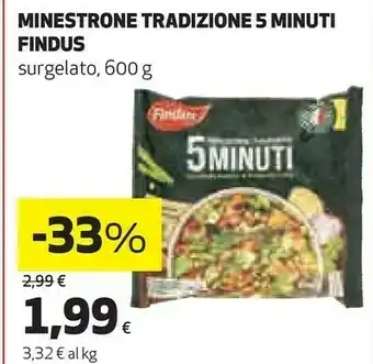 Coop Minestrone tradizione 5 minuti 600 g(ml) offerta