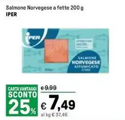 Iper La Grande Salmone norvegese a fette IPER offerta